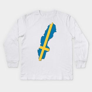 Sweden Kids Long Sleeve T-Shirt